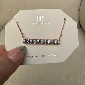 BP March Aquamarine 2025 Necklace - Rose Gold